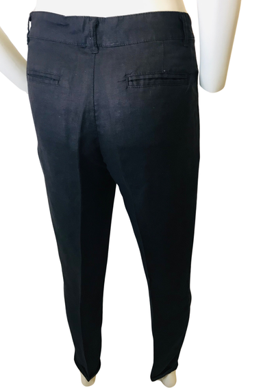 🖤✨ Pantalon Tailleur Noir en lin – Taille 36 🌟👖