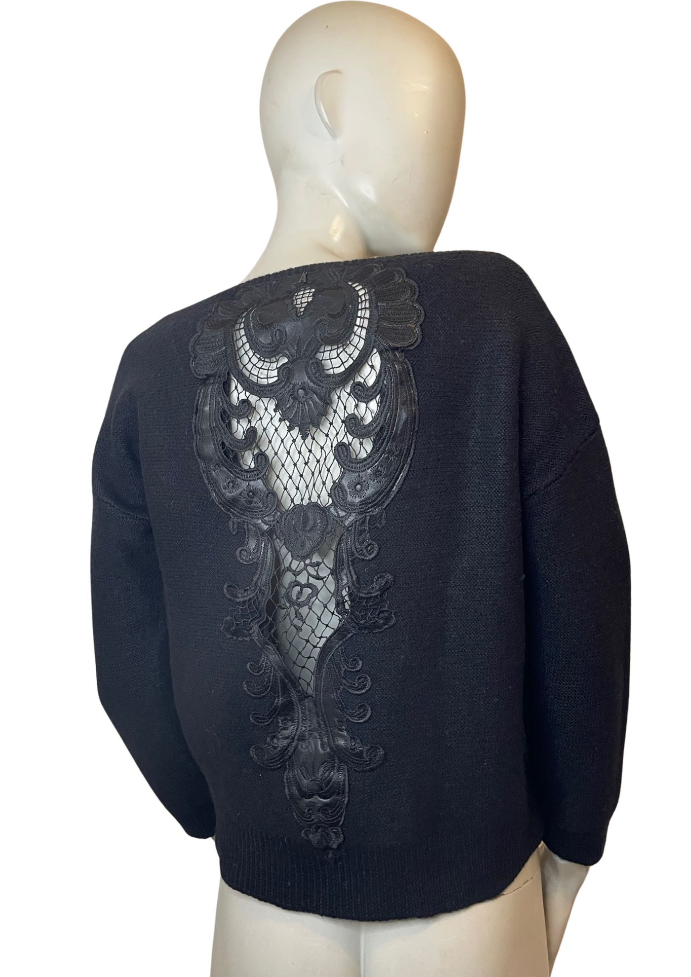 🖤 Pull noir dentelle Taille Unique 🖤
