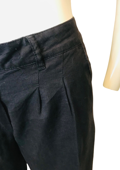 🖤✨ Pantalon Tailleur Noir en lin – Taille 36 🌟👖