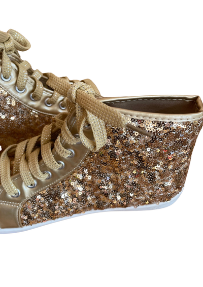 🌟 Baskets dorées à paillettes Pointure 40 🌟