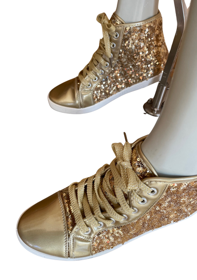 🌟 Baskets dorées à paillettes Pointure 40 🌟
