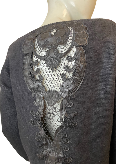 🖤 Pull noir dentelle Taille Unique 🖤