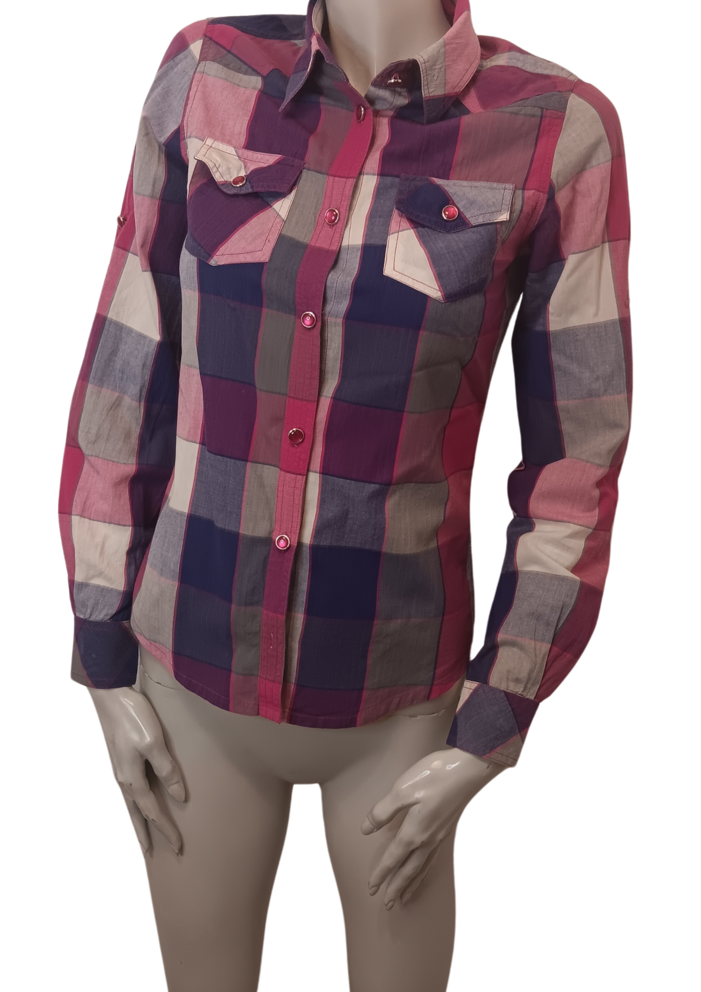 Chemisier à motifs madras Taille 36