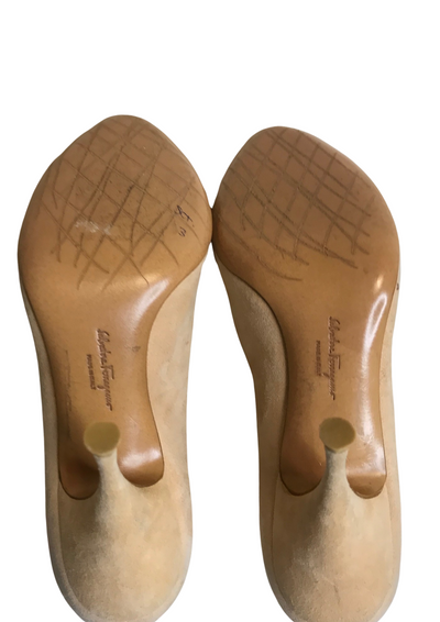 👠 Escarpins ouverts en daim beige Pointure 39 – Made in Italy 🇮🇹✨