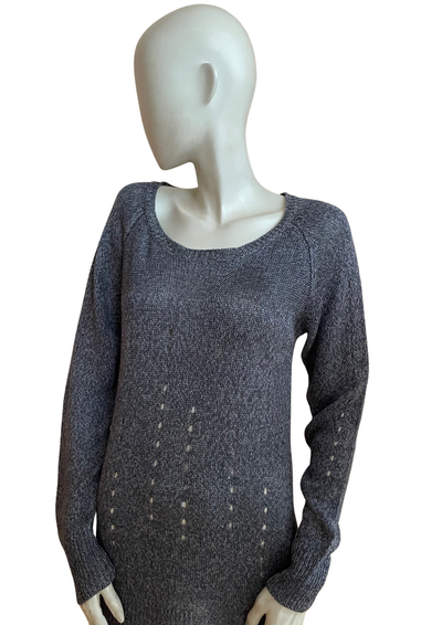 🌟 Pull en lin gris Taille 42 🌟