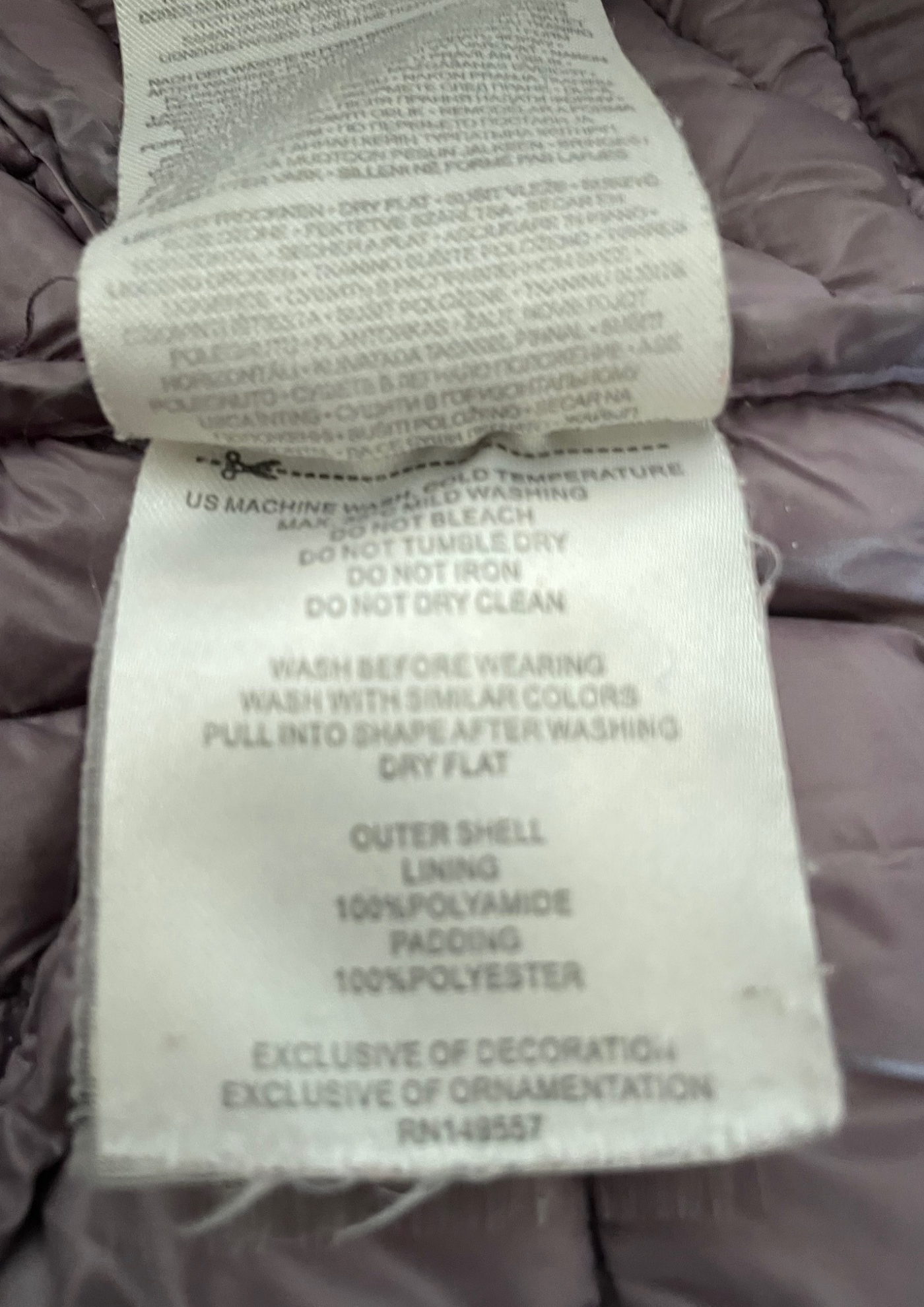 🧥 Doudoune légère lilas  – Taille 40 💜✨