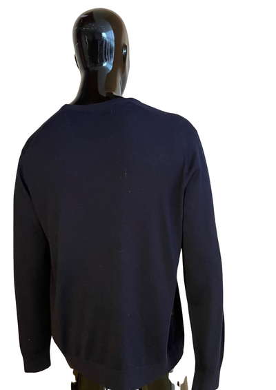 💙 Pull bleu marine en laine – Taille XL  🇯🇵✨