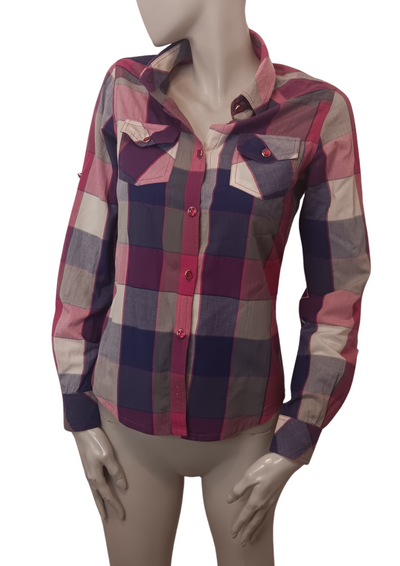 Chemisier à motifs madras Taille 36