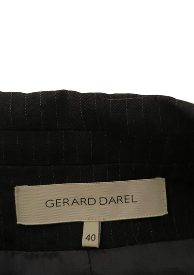 Veste Laine Vierge à Rayures – Élégance Française Taille 40 🇫🇷✨