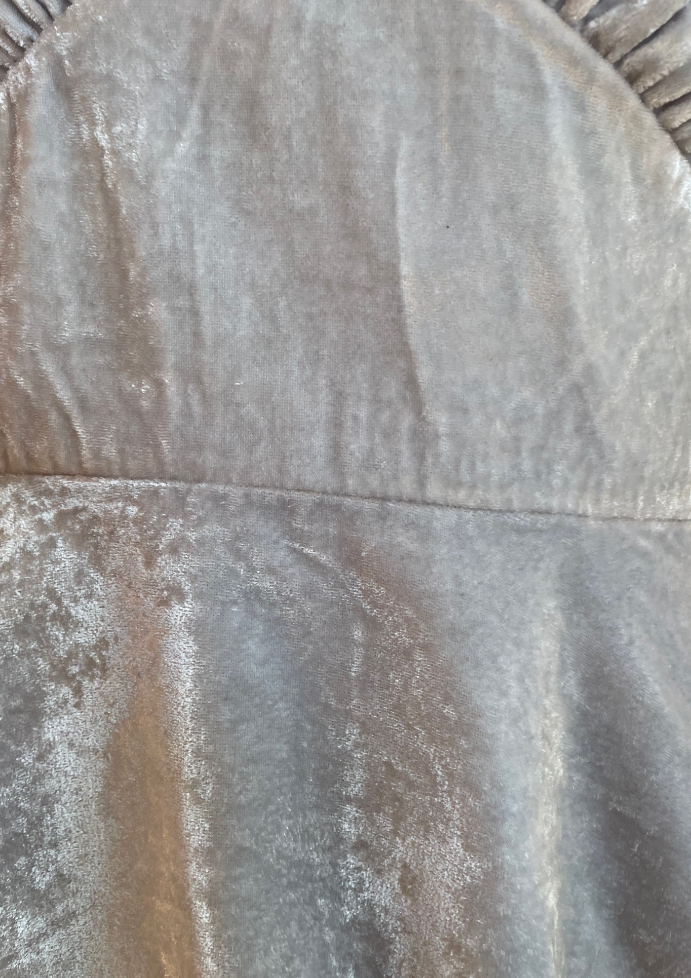 ✨ Top en velours gris argenté  – Style Peplum Taille 36 💎👗