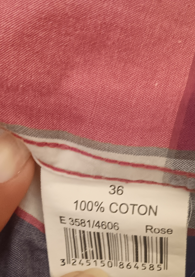 Chemisier à motifs madras Taille 36