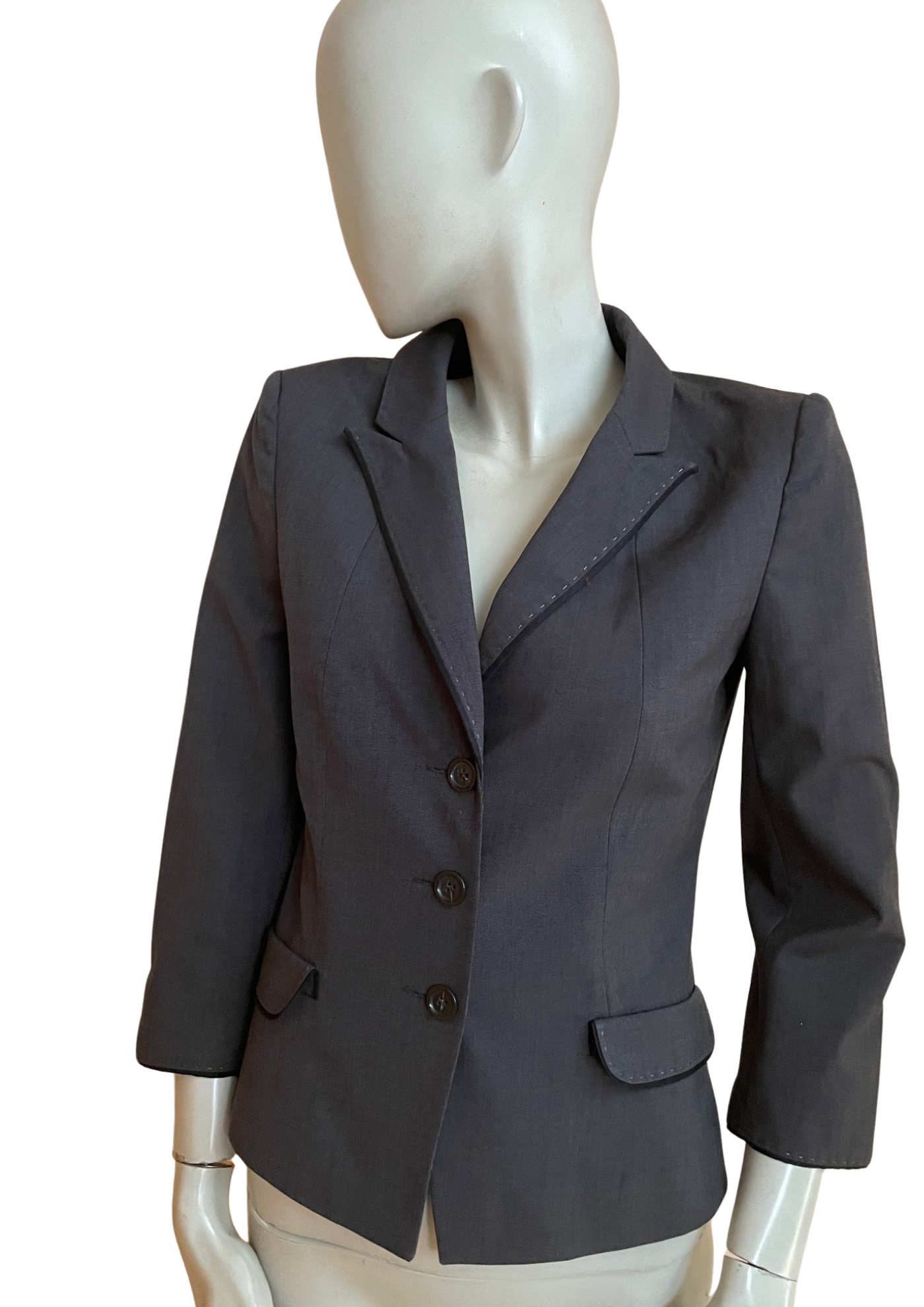 🖤 Veste tailleur grise – Élégance intemporelle Taille 36  👩💼