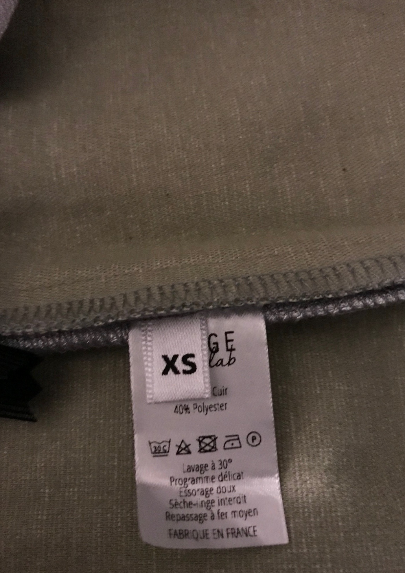 Jupe argentée en cuir vegan Taille 34 (Neuve)