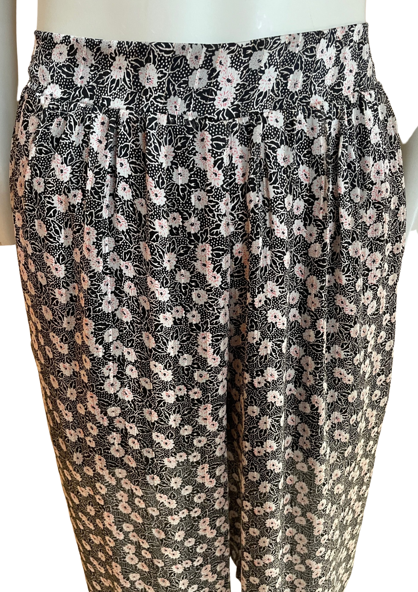 🌺 Pantalon fluide fleuri Taille 38 🌿