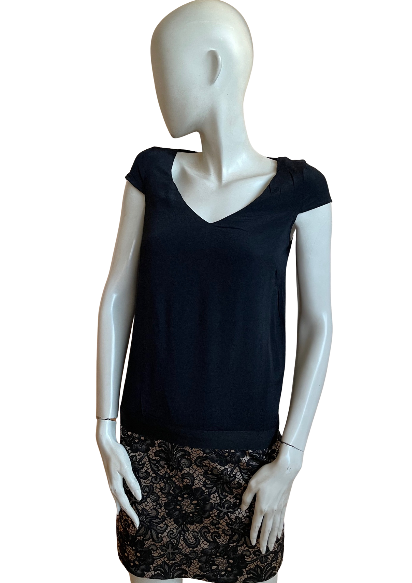 ✨ Robe noire dentelle & chic Taille 34 🌸🖤