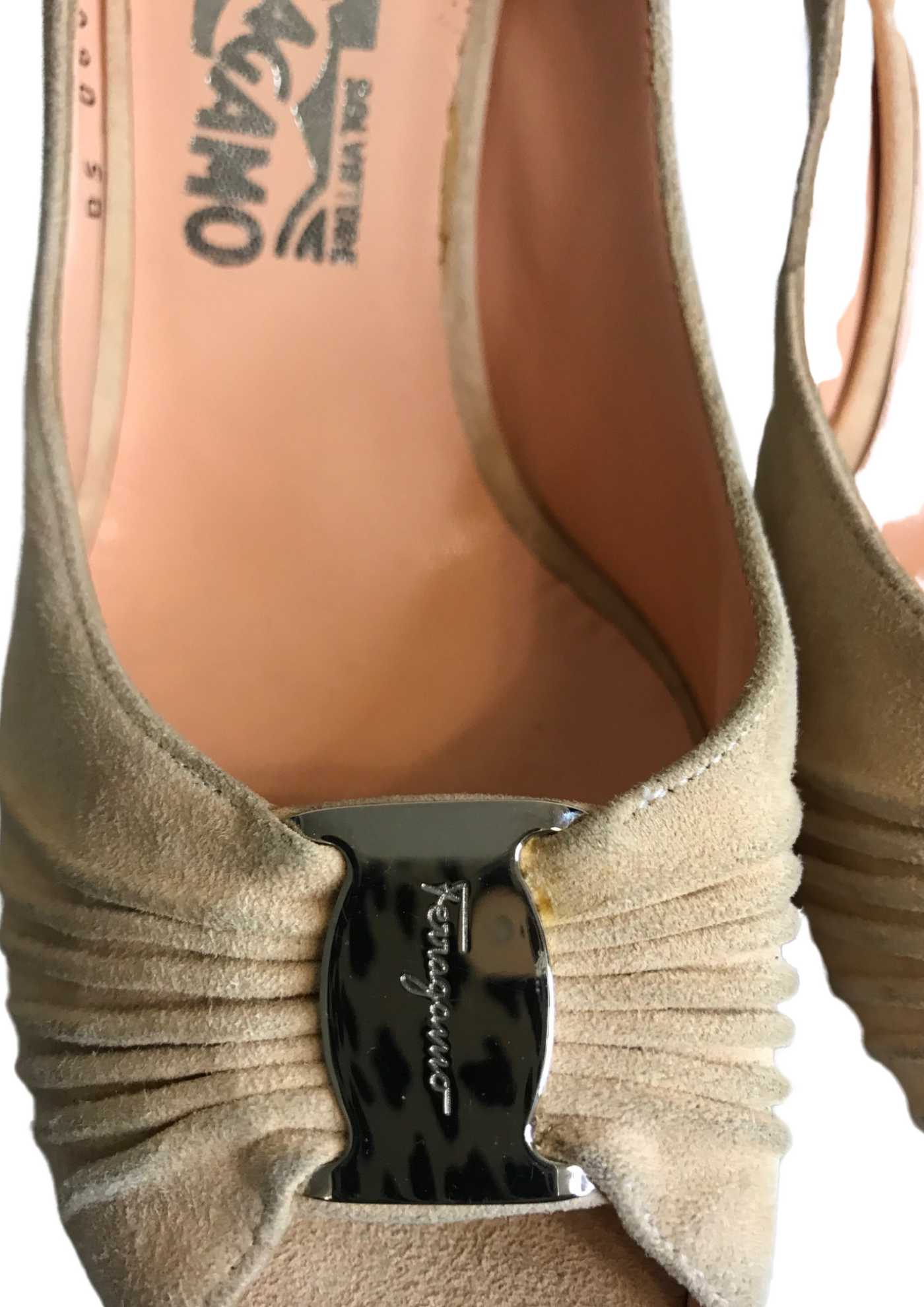 👠 Escarpins ouverts en daim beige Pointure 39 – Made in Italy 🇮🇹✨