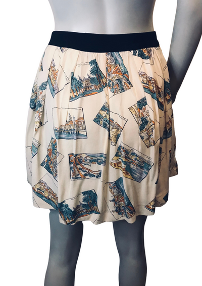 Jupe à motifs monuments Taille 40