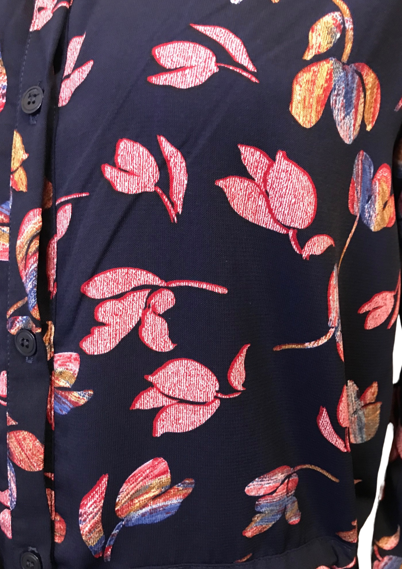 Robe à motifs feuilles Taille 38