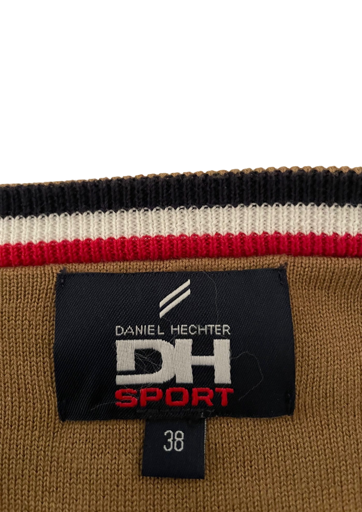 🧡 Pull rayé 100% coton, Taille 38 🩵