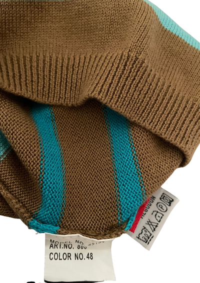 🧡 Pull rayé 100% coton, Taille 38 🩵