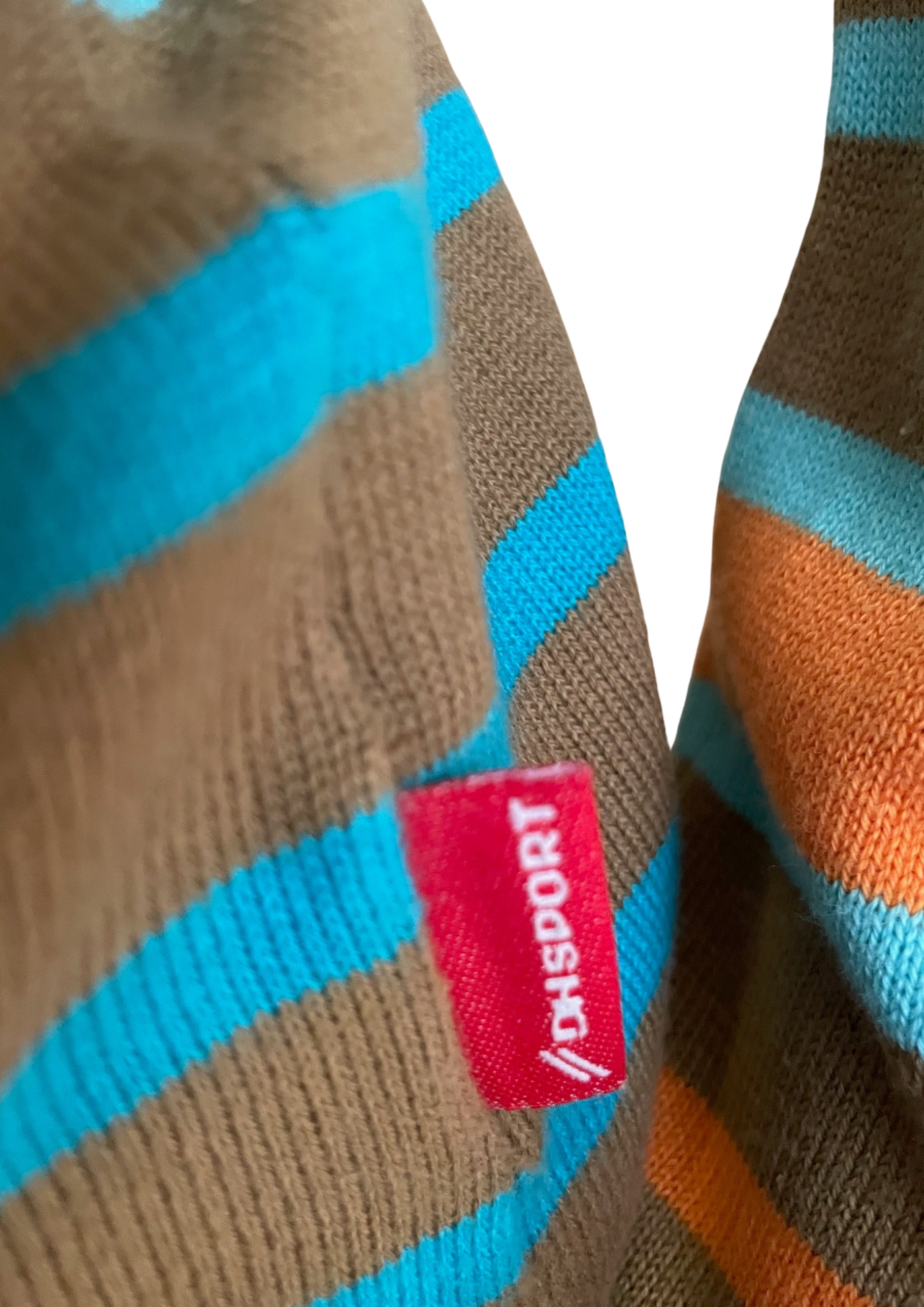 🧡 Pull rayé 100% coton, Taille 38 🩵