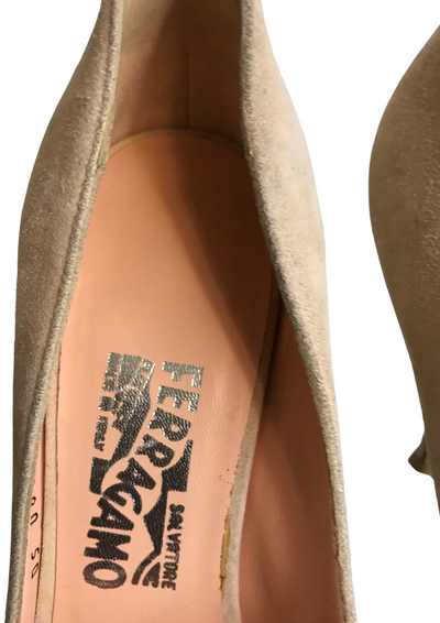 👠 Escarpins ouverts en daim beige Pointure 39 – Made in Italy 🇮🇹✨