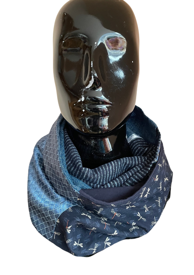 💥 Snood bleu mix motifs 💥