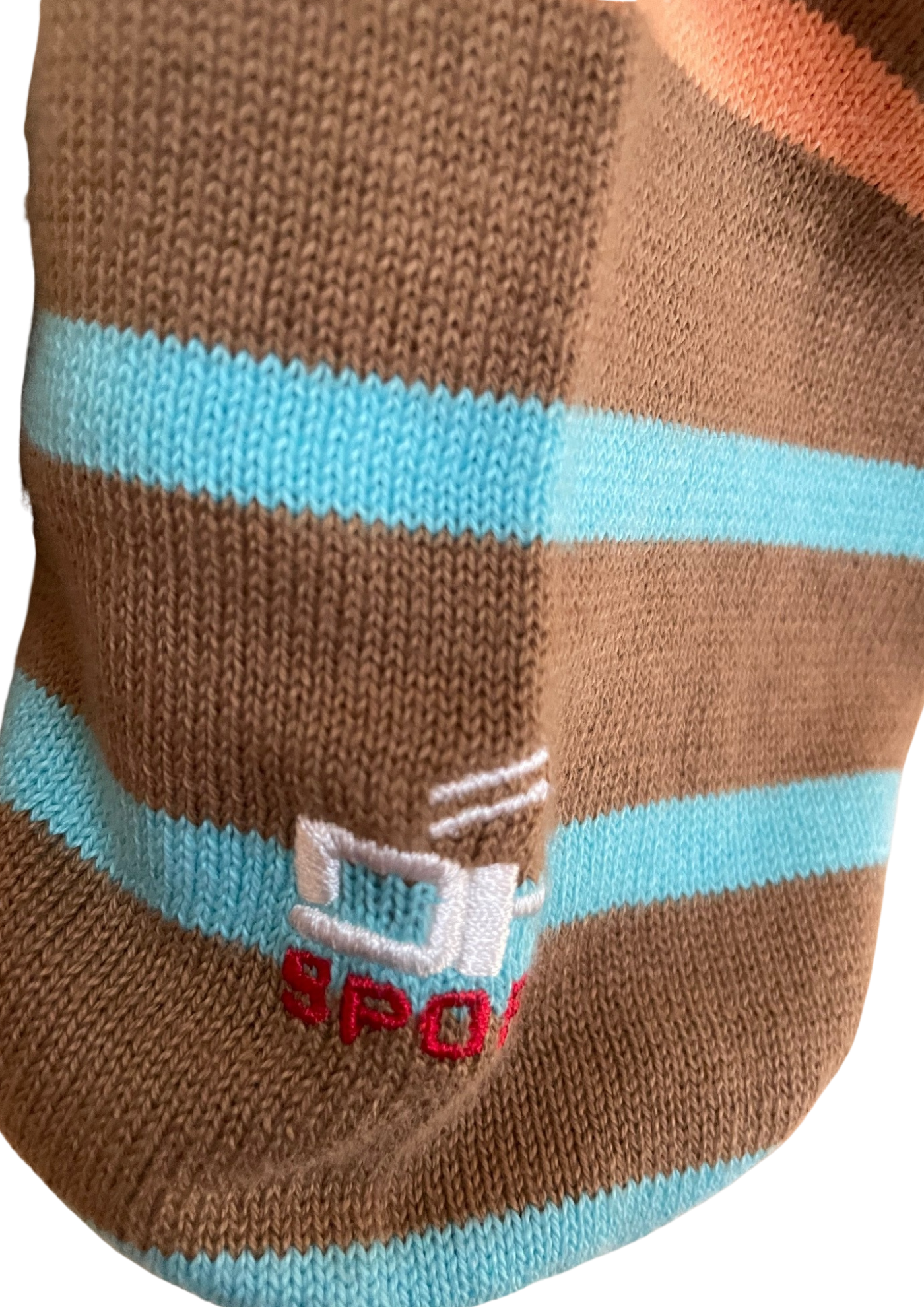 🧡 Pull rayé 100% coton, Taille 38 🩵