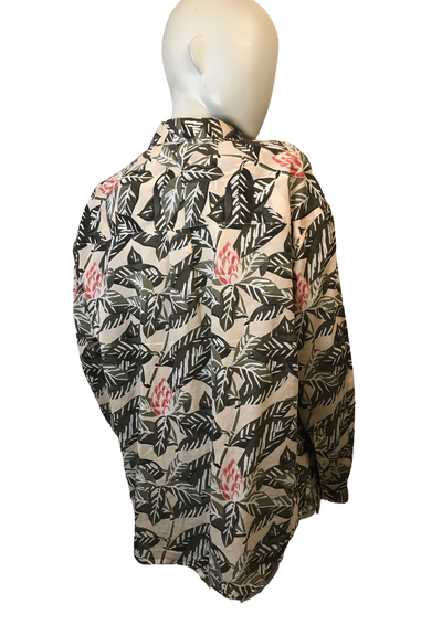 Chemise à imprimé feuillage – Taille 40 🌿