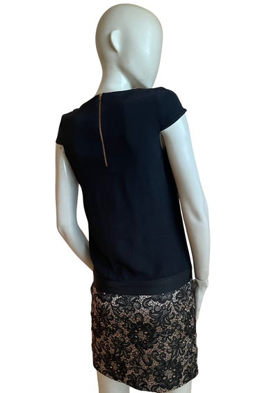 ✨ Robe noire dentelle & chic Taille 34 🌸🖤