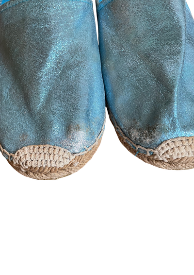 🌟 Espadrilles bleues brillantes Pointure 39 🌟