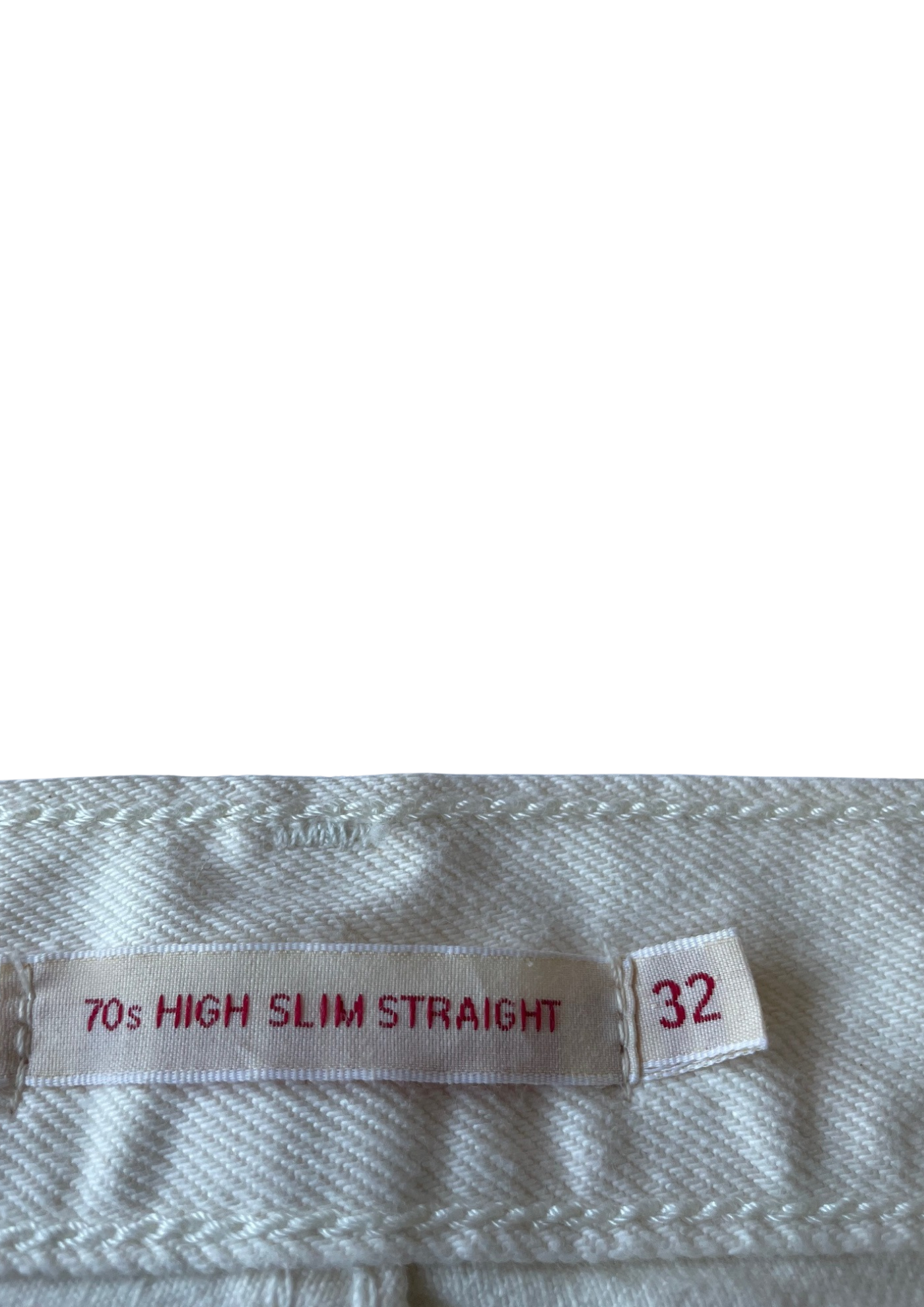 🌟 Jean blanc 70s High Slim Straight Taille 42🌟
