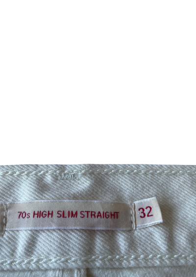 🌟 Jean blanc 70s High Slim Straight Taille 42🌟