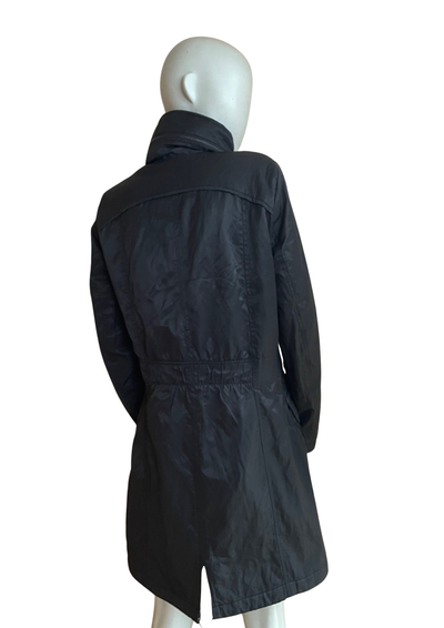 🖤 Parka noire doublée fausse fourrure – Taille 38