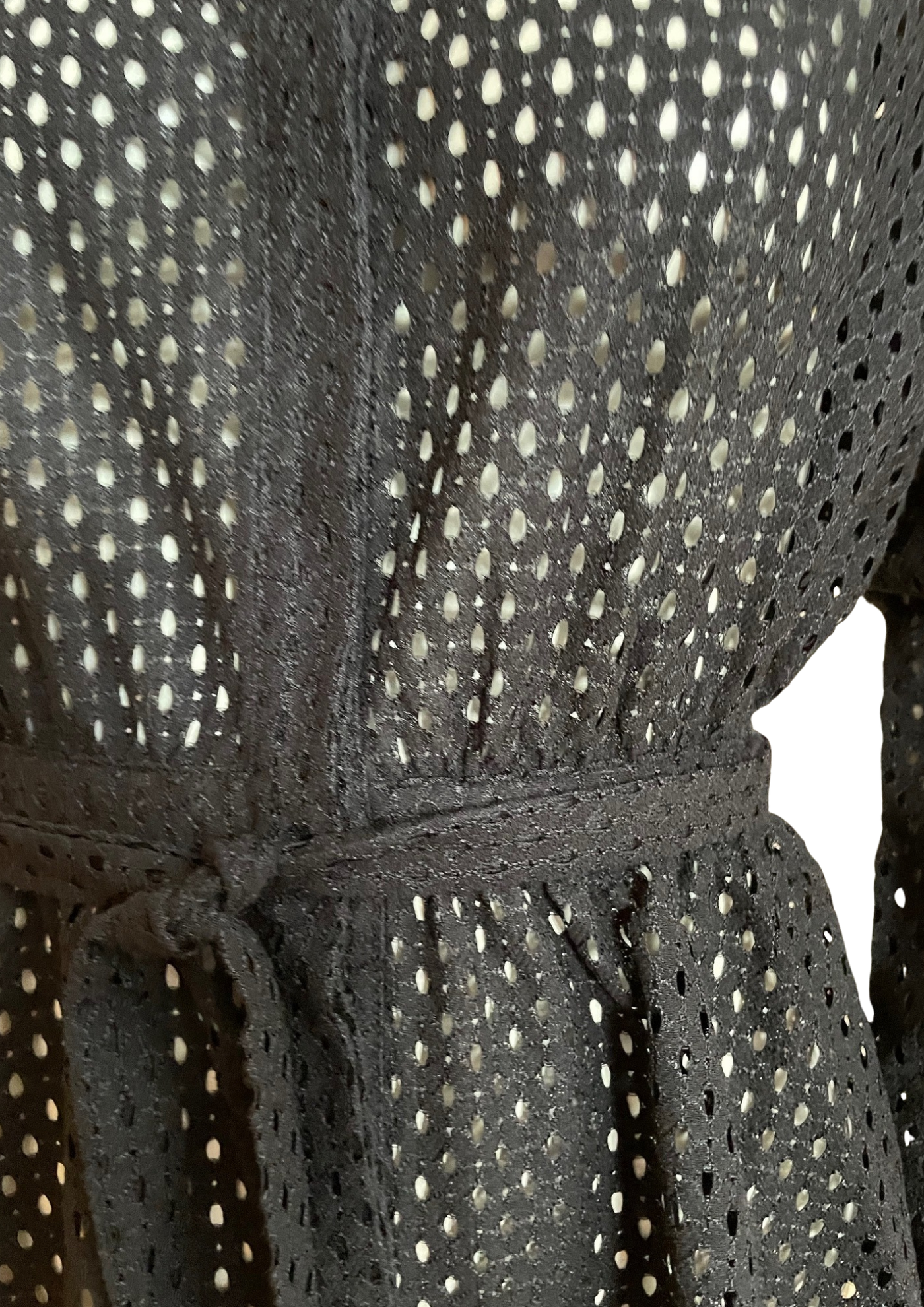 ✨ Chemise ajourée noire  – Taille 38 🖤🌿