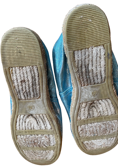 🌟 Espadrilles bleues brillantes Pointure 39 🌟