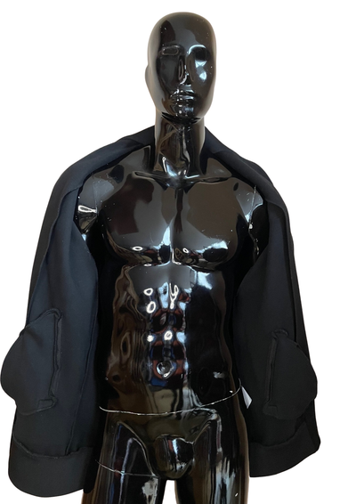 🎉 Veste noire  avec bandes arc-en-ciel Taille L 🎉