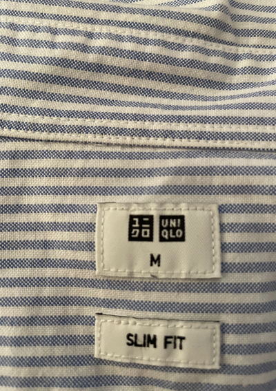 🌀 Chemise Slim Fit Rayée Taille M 🌀