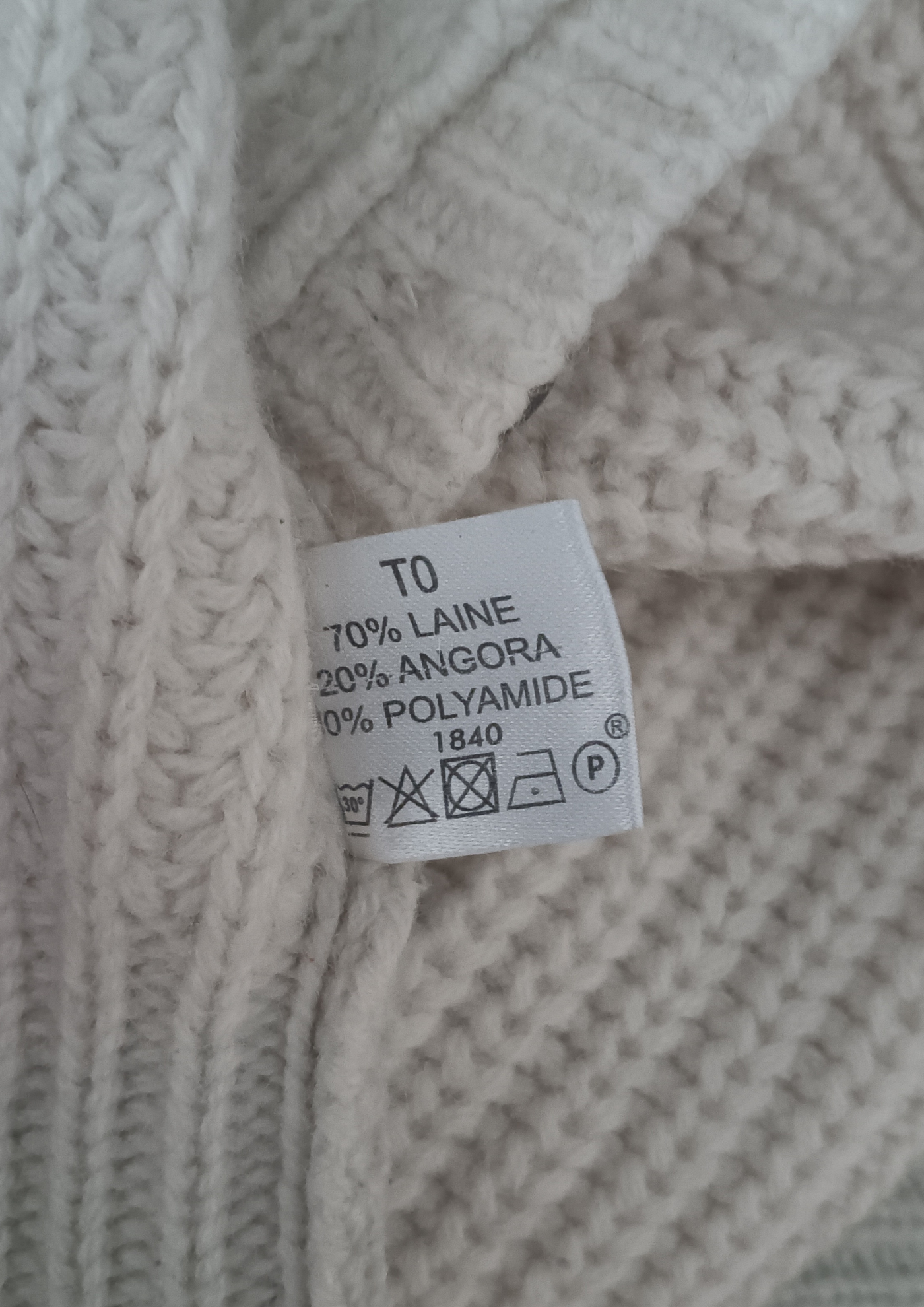 Gilet en laine et alpaga Taille 34