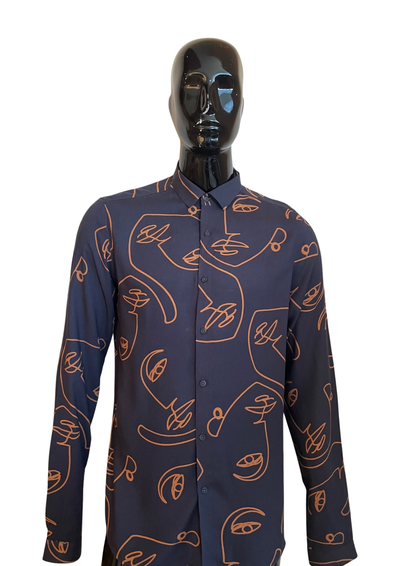 🌀 Chemise originale à motifs Taille M (Neuve) 🌀
