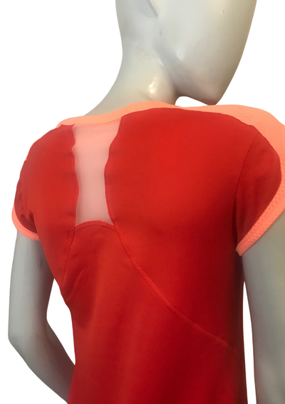 🔥👚 T-shirt de Sport Rouge & Corail – Taille 36 🏃♀️✨