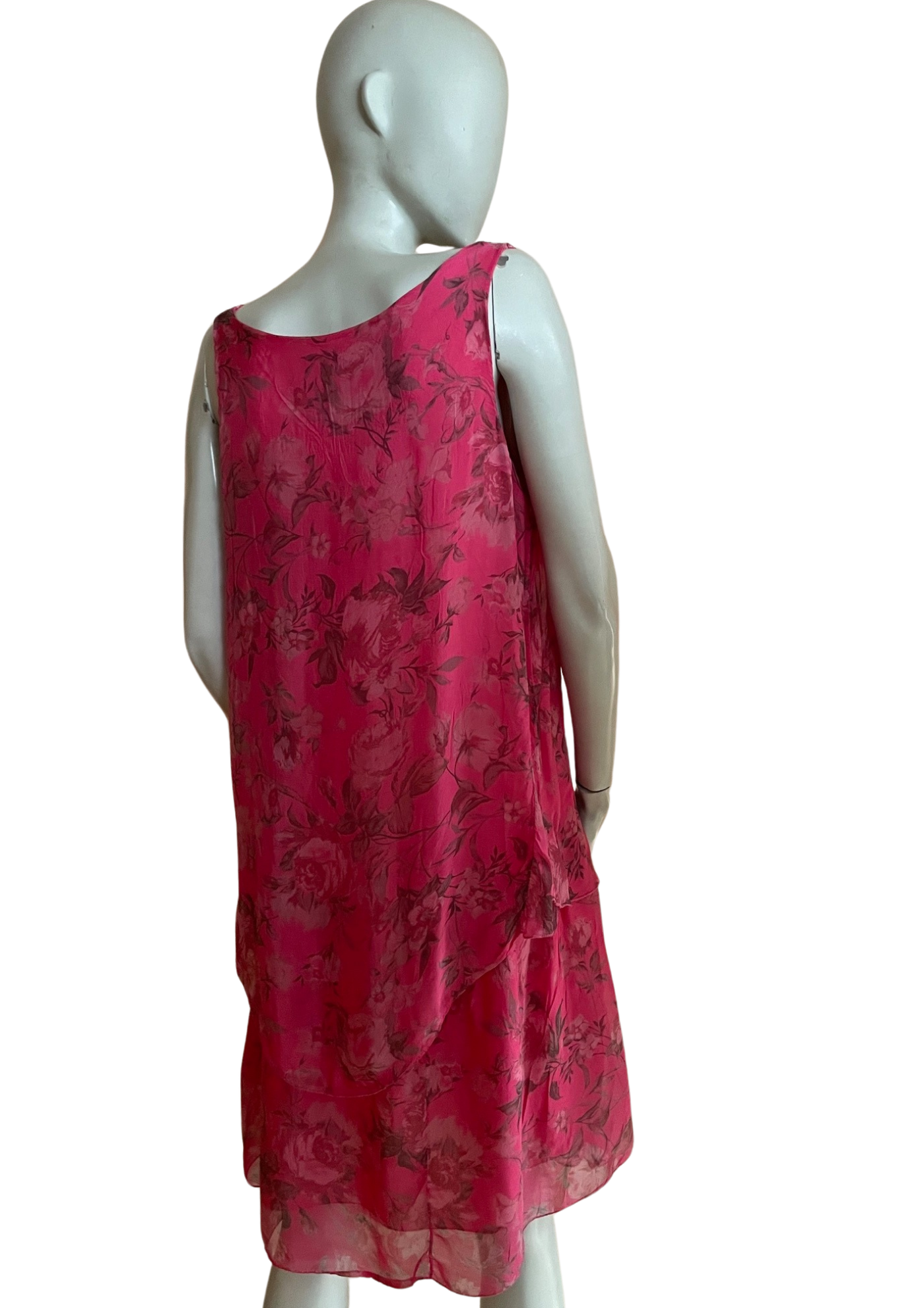 🌺 Robe florale en soie Taille 44  🌺
