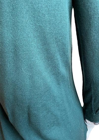 🧶 Pul en Laine Mérinos – Vert Émeraude Taille 36 💚✨