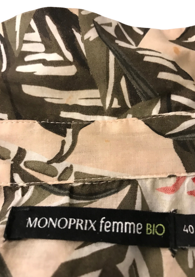 Chemise à imprimé feuillage – Taille 40 🌿