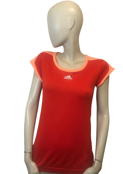 🔥👚 T-shirt de Sport Rouge & Corail – Taille 36 🏃♀️✨