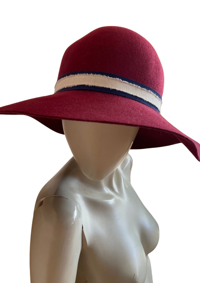🎩 Chapeau bordeaux 🇫🇷 – Élégance made in France Taille 59