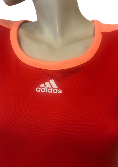 🔥👚 T-shirt de Sport Rouge & Corail – Taille 36 🏃♀️✨