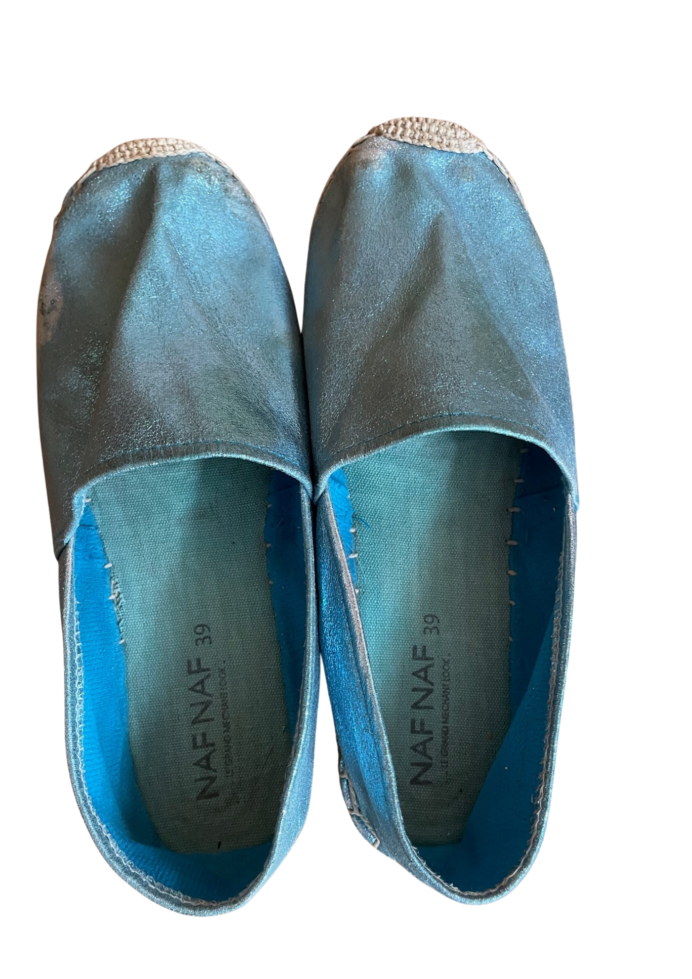 🌟 Espadrilles bleues brillantes Pointure 39 🌟