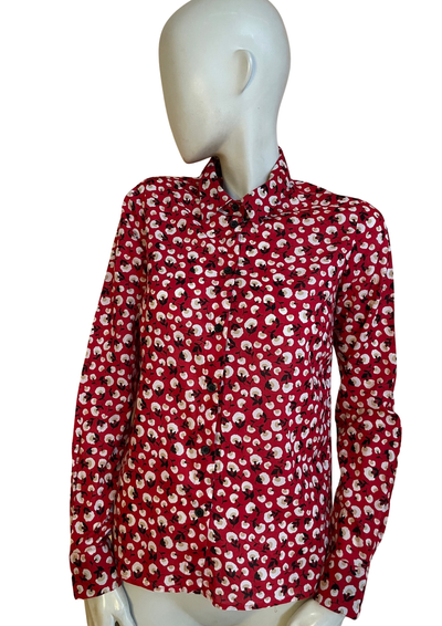 🌺 Chemise fleurie rouge ❤️ – Taille 36