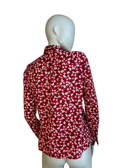 🌺 Chemise fleurie rouge ❤️ – Taille 36
